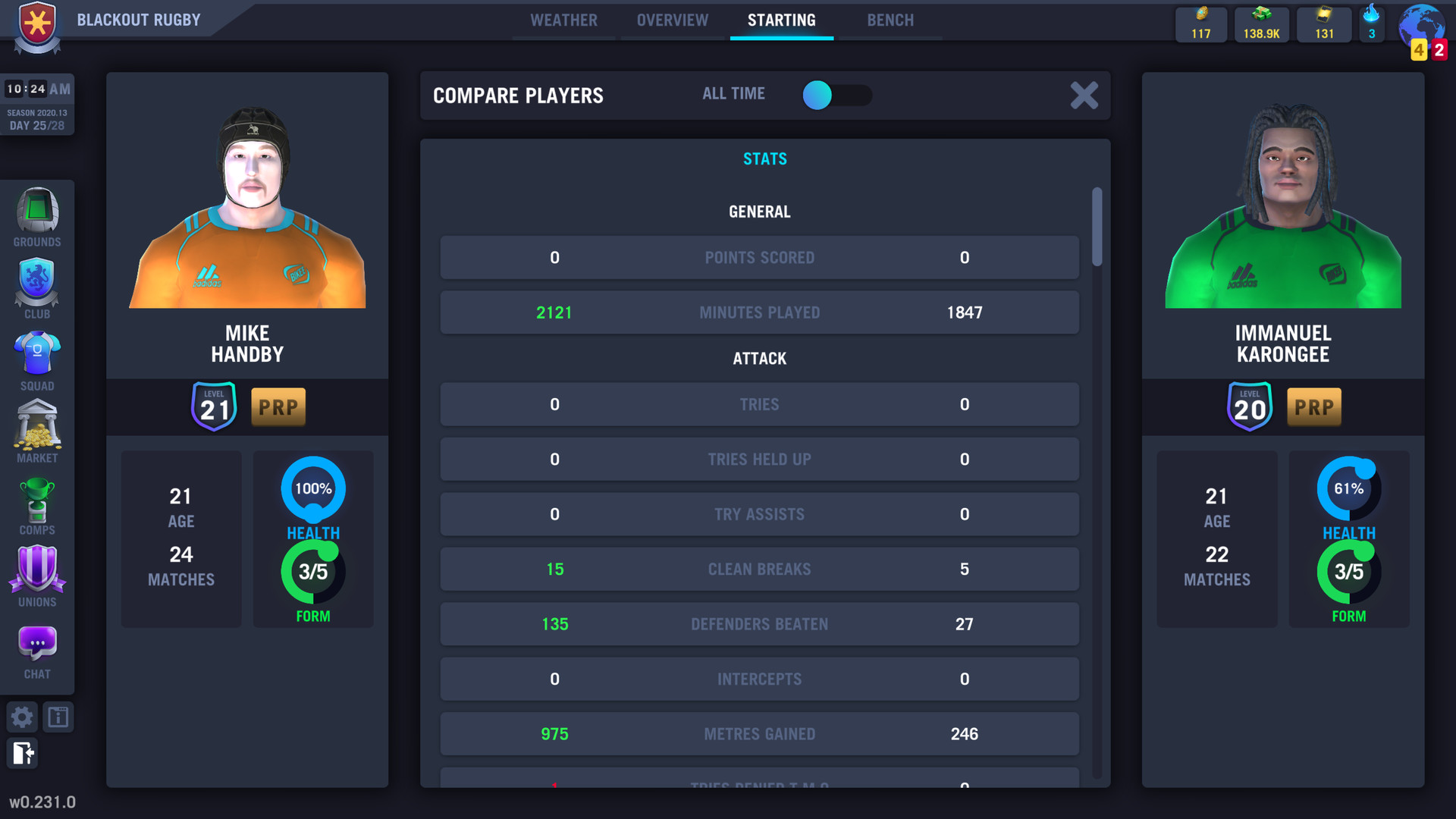 Blackout Rugby Manager screenshot thumbnail screenshot 23