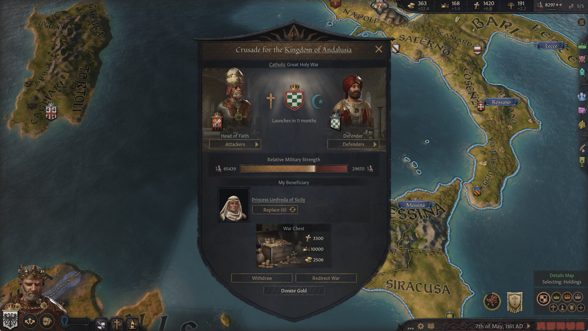 screenshot of Crusader Kings III 10