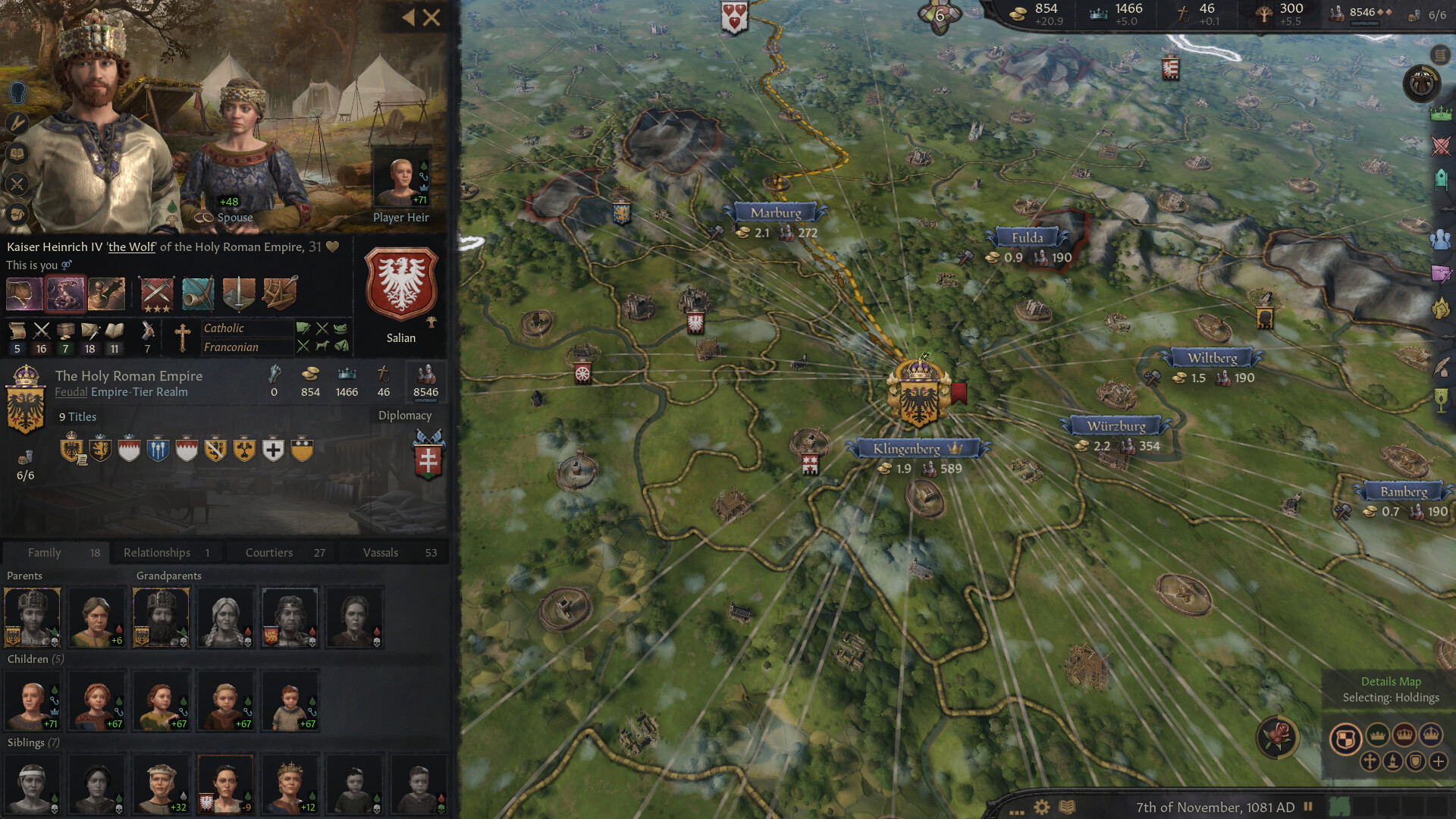 screenshot of Crusader Kings III 4