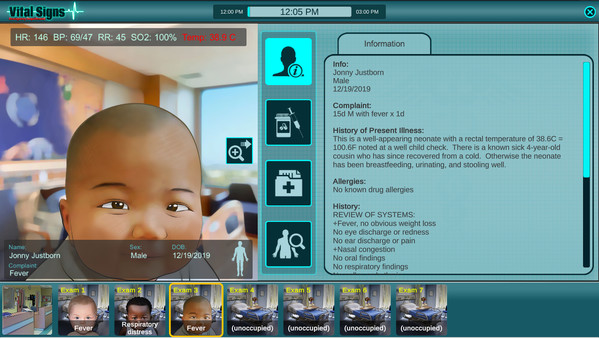 скриншот Vital Signs: ED - Pediatric Infant Cases Package 0