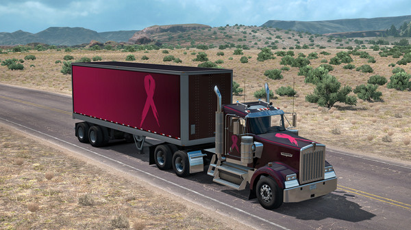 скриншот American Truck Simulator - Pink Ribbon Charity Pack 4