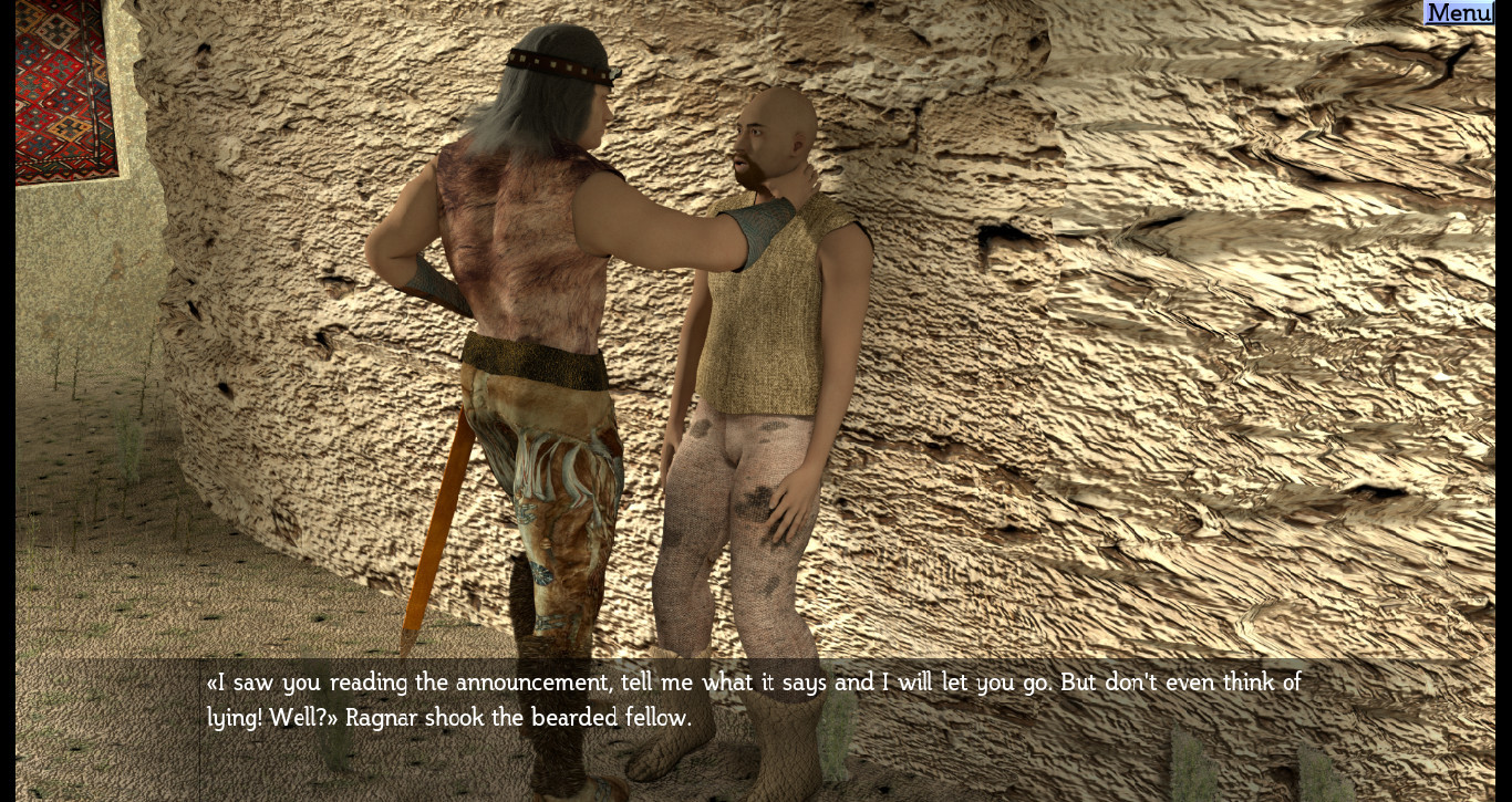 Non-Linear Text Quests - The Barbarian and the Subterranean Caves Featured Screenshot #1