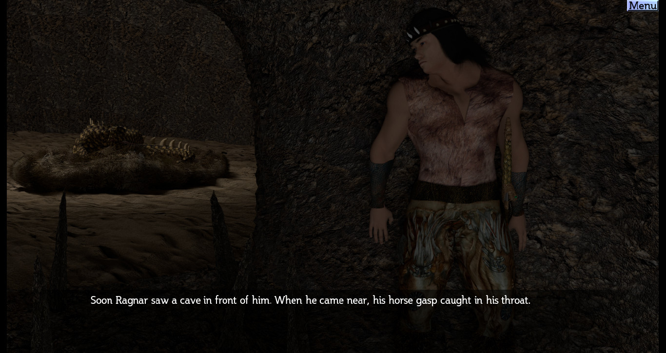 Non-Linear Text Quests - The Barbarian and the Subterranean Caves screenshot screenshot 7