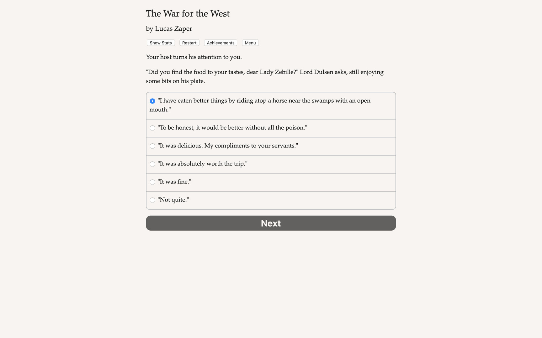 War for the West Demo #0