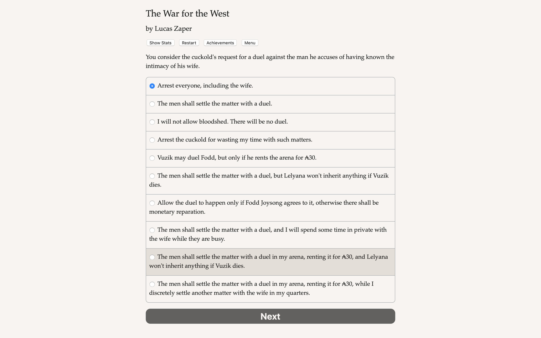 War for the West Demo #4