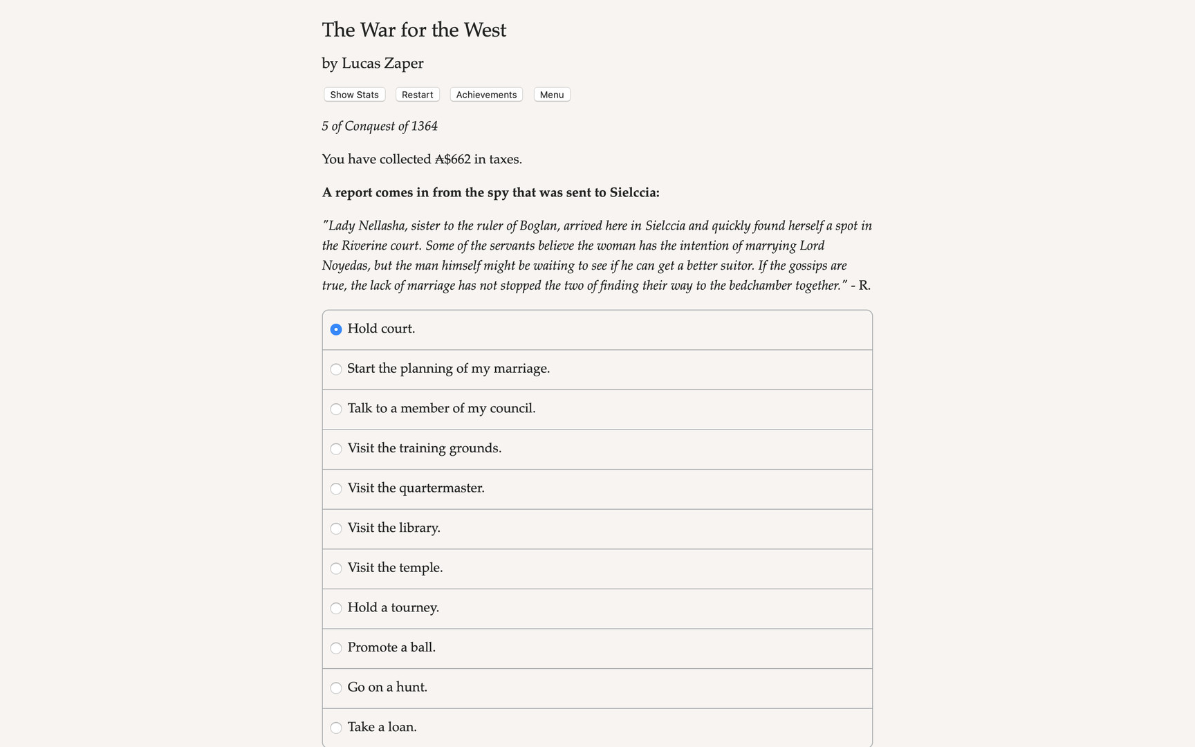 War for the West Demo #2