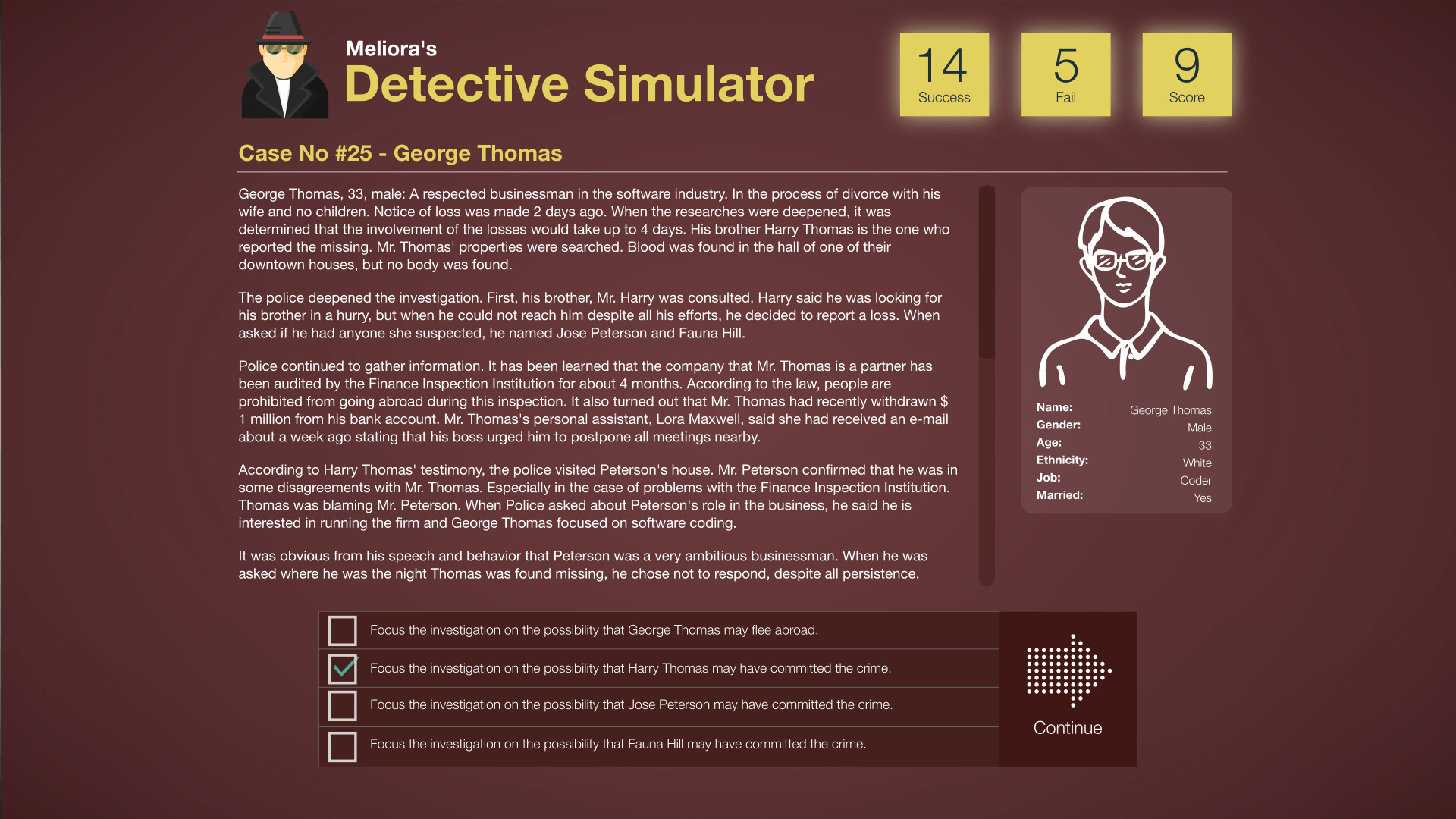 Meliora’s Detective Simulator Featured Screenshot #1