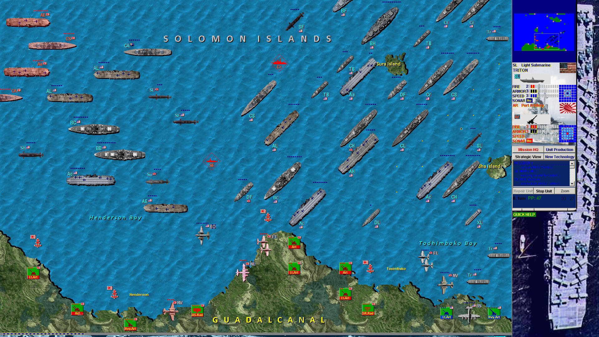 Battleships and Carriers - Pacific War #8