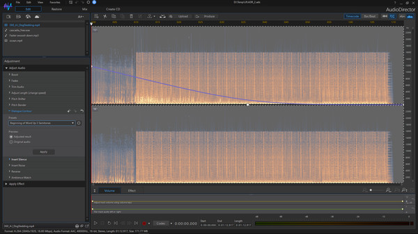 скриншот CyberLink AudioDirector 10 Ultra 3