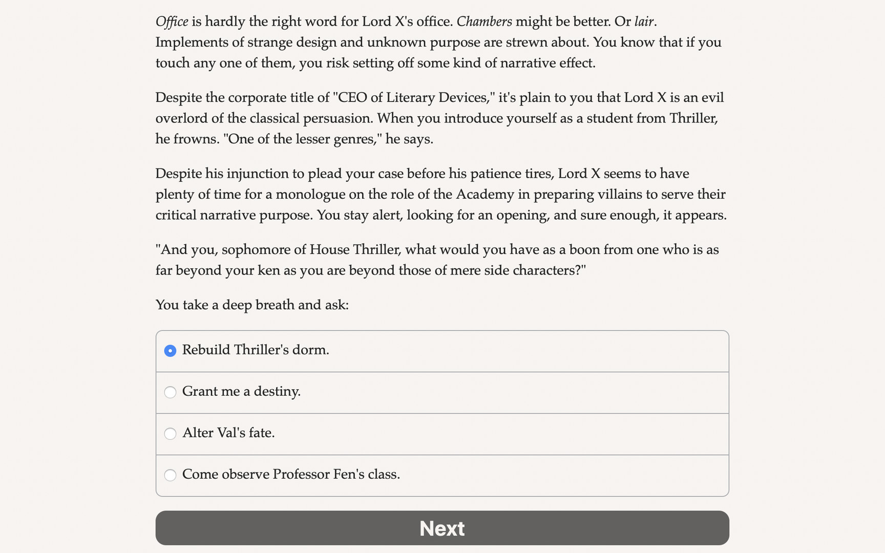 Grand Academy II: Attack of the Sequel Demo #5