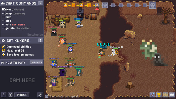 Kukoro: Stream chat games game for Linux 1