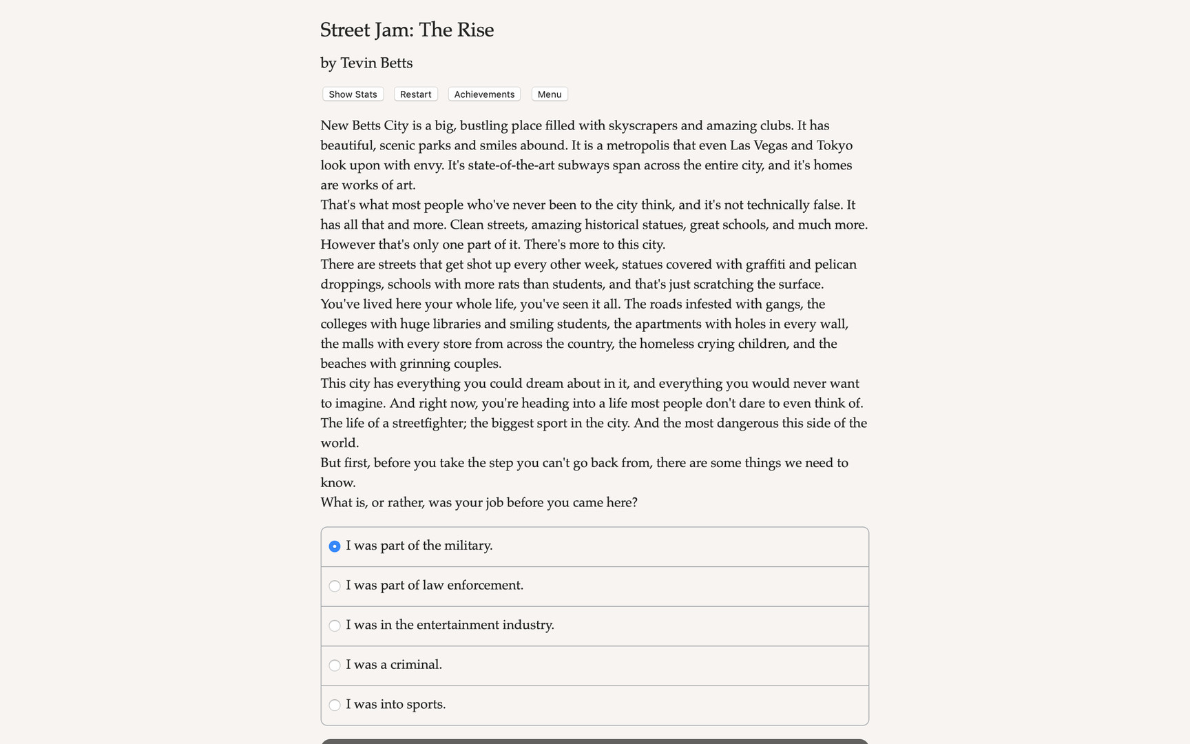 Street Jam: The Rise Demo #3