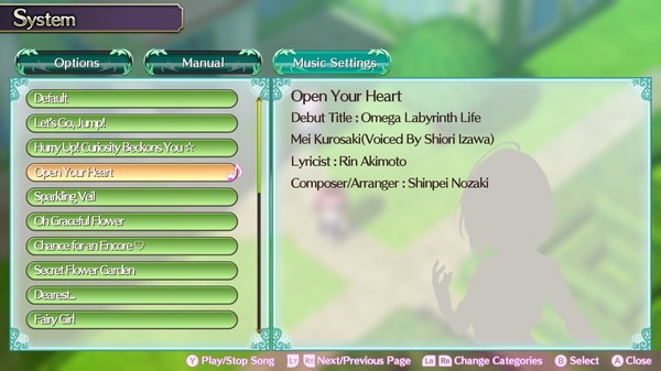 скриншот Omega Labyrinth Life - Character Song: Mei 0