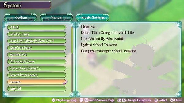 скриншот Omega Labyrinth Life - Character Song: Nem 0