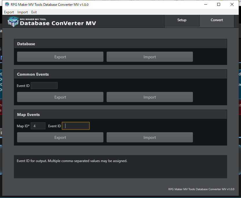 RPG Maker MV Tools - Database ConVerter MV · 스팀