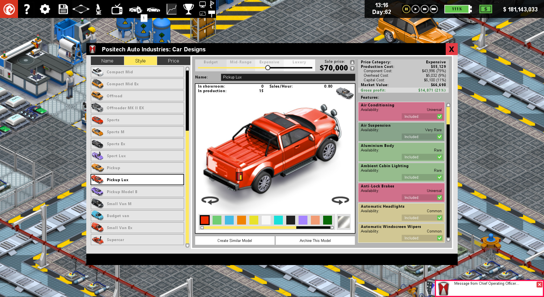Production Line : Car factory simulation on Steam