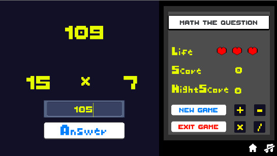 #4. Math The Question (Steam) 由: Kanchit's Games