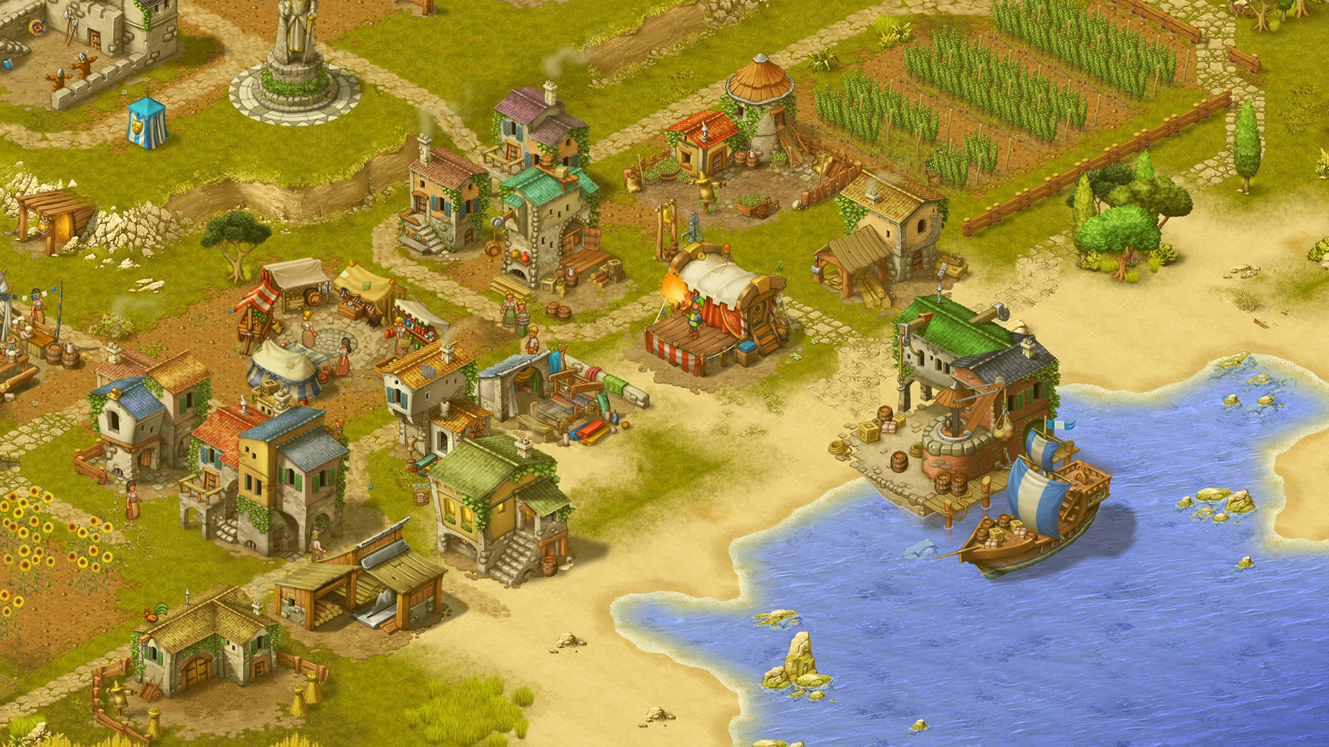 Townsmen - A Kingdom Rebuilt: The Seaside Empire Featured Screenshot #1