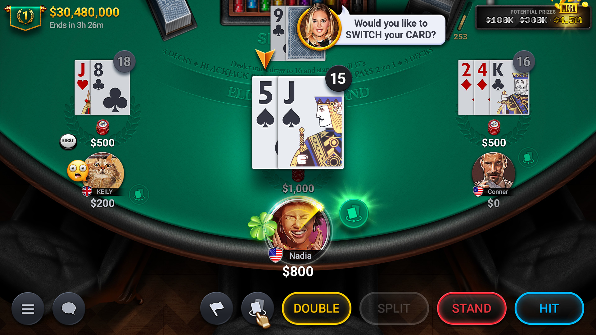 Free Online Multiplayer Blackjack Game - Up to 5 Players at Once