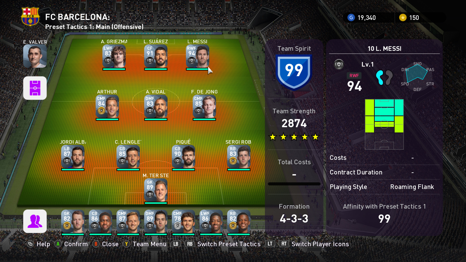 eFootball  PES 2020 - myClub FC BARCELONA Squad Featured Screenshot #1