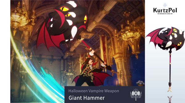 скриншот KurtzPel - Halloween Vampire Giant Hammer 0