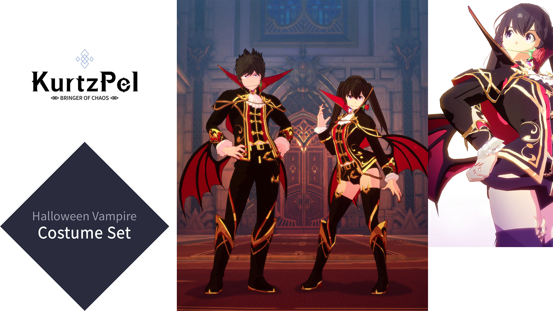 KurtzPel - Halloween Vampire Costume Set #0