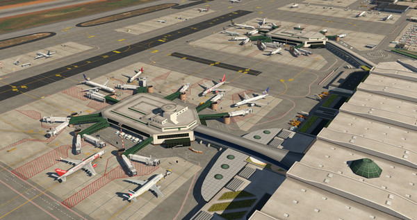 скриншот X-Plane 11 - Add-on: Aerosoft - Airport Milano Malpensa 2