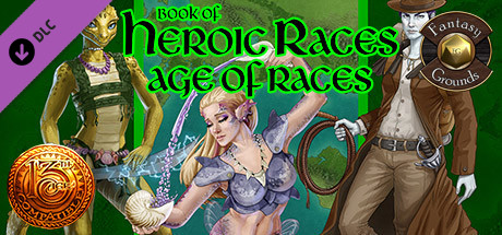 Fantasy Grounds - Book of Heroic Races: Age of Races (13th Age) banner image