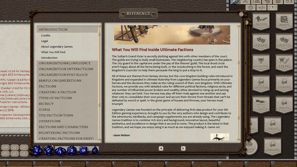 скриншот Fantasy Grounds - Ultimate Factions (5E) 1