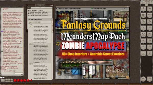 скриншот Fantasy Grounds - Meanders Map Pack Zombie Apocalypse (Map Pack) 5