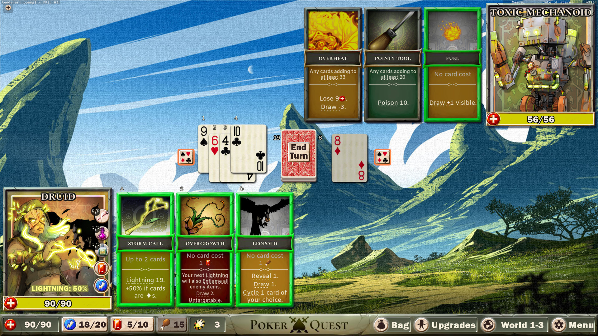 Poker Quest Swords and Spades ENG GNU Linux Wine jc141