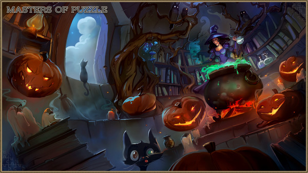 скриншот Masters of Puzzle - Halloween Edition: Witched Night 0