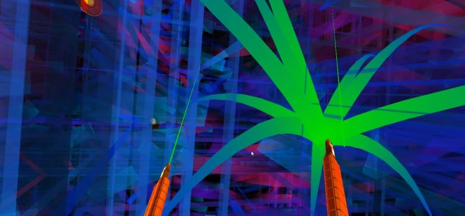 SpaceVibes VR (Point & Click, Abstract, Disco Music) screenshot 1