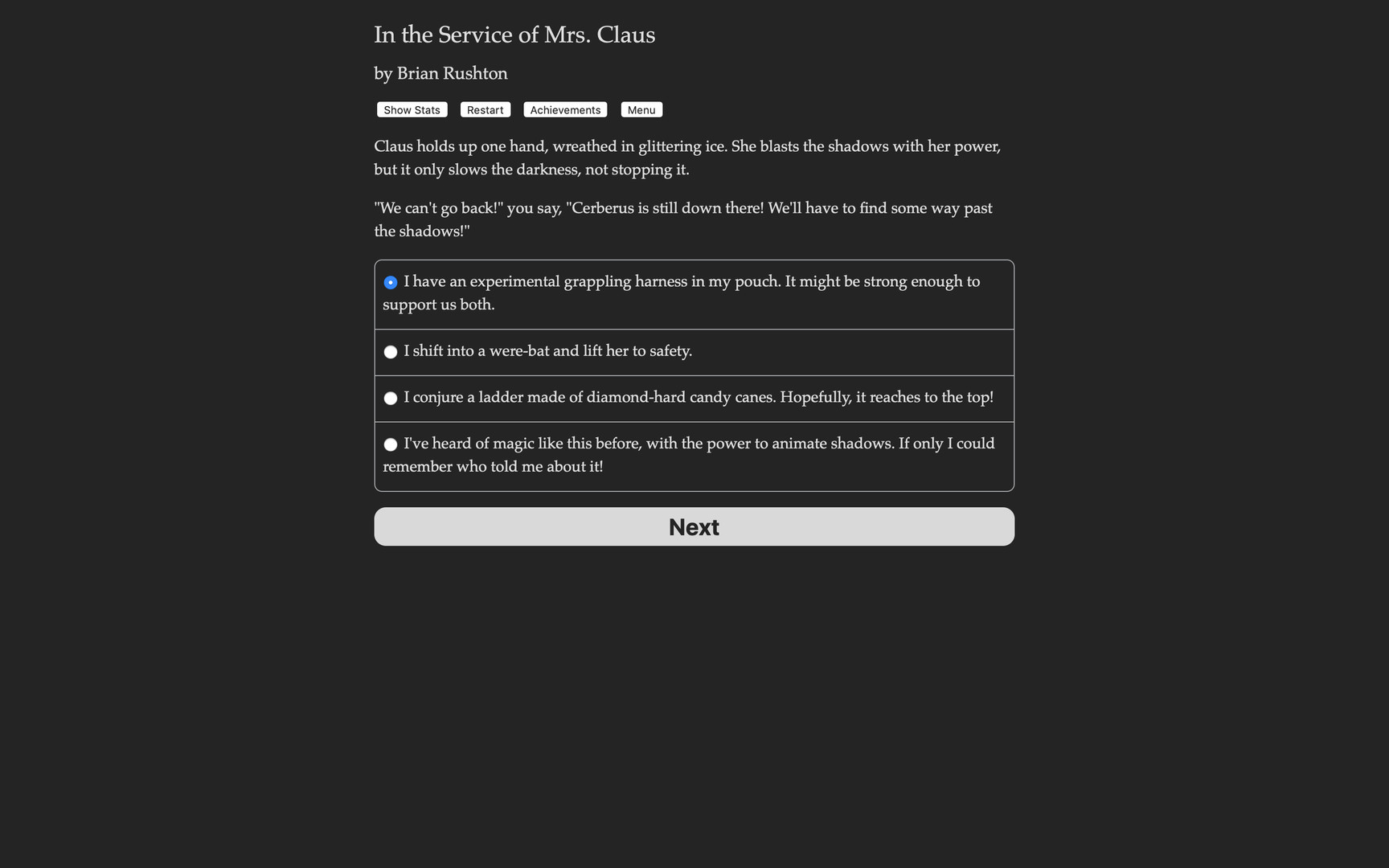 In the Service of Mrs. Claus Demo #2