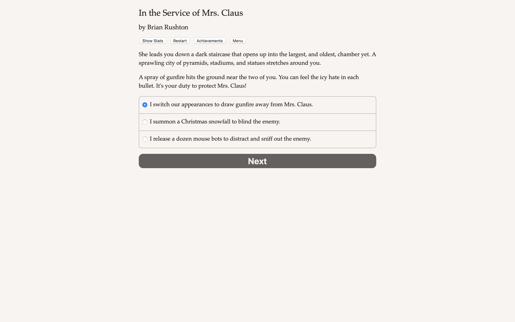 In the Service of Mrs. Claus Demo #0