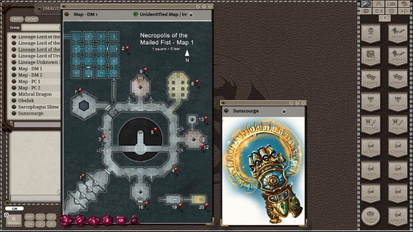 скриншот Fantasy Grounds - Necropolis of the Mailed Fist (5E) 2