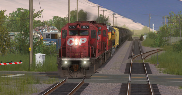 скриншот Trainz 2019 DLC - CP SD40-2 #5865-5879 Dual Flags 1