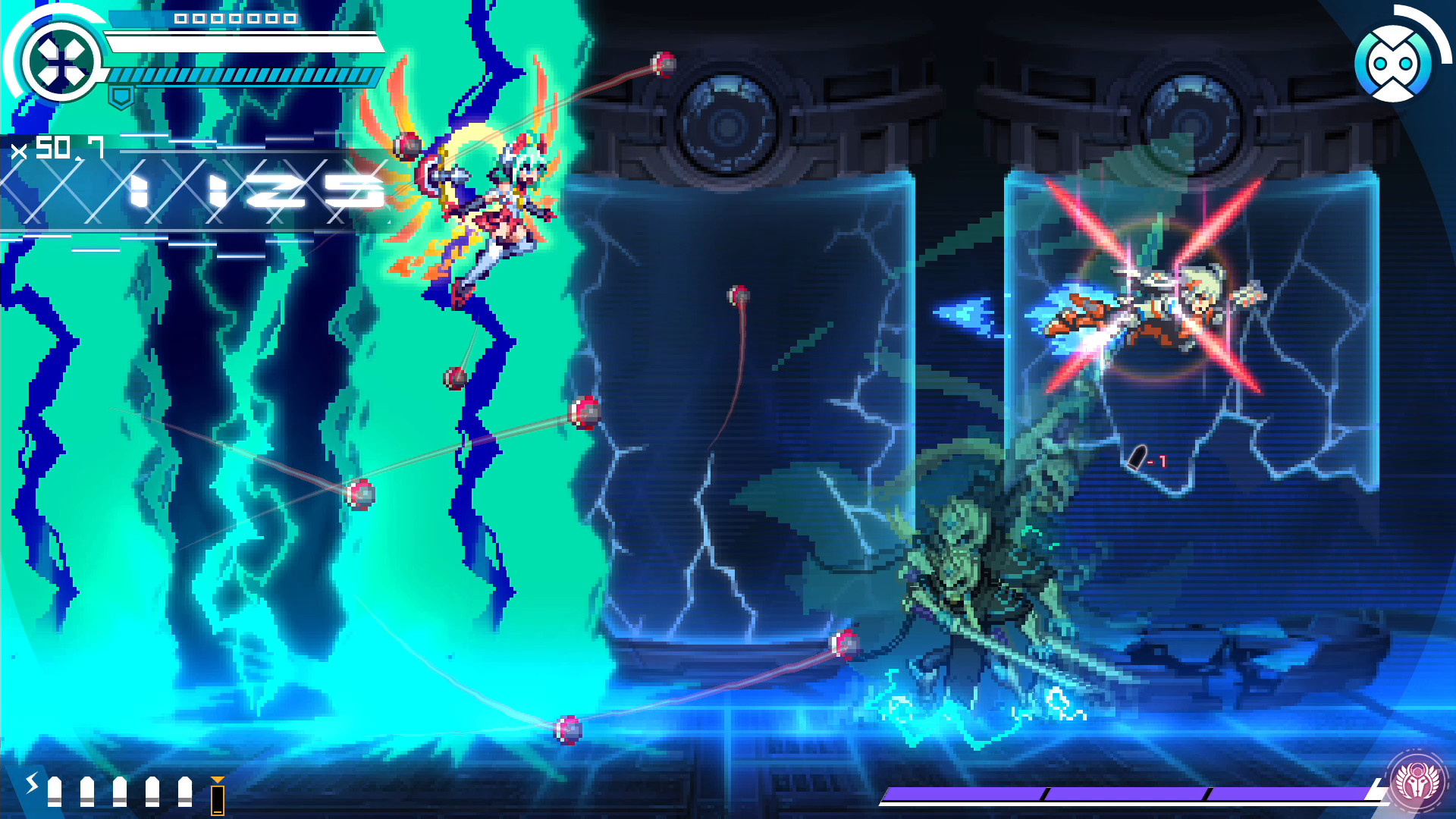 Gunvolt Chronicles: Luminous Avenger iX - Extra Mission: "VS ???" screenshot screenshot 1