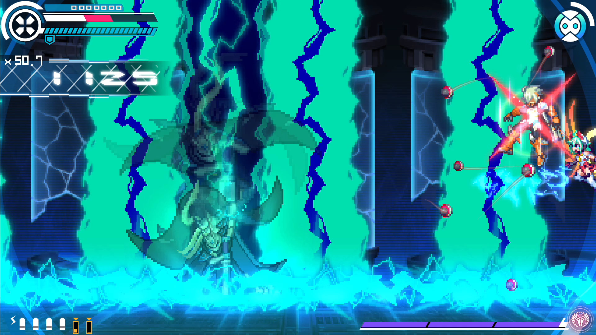 Gunvolt Chronicles: Luminous Avenger iX - Extra Mission: "VS ???" screenshot screenshot 2