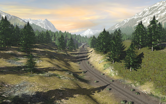 скриншот Trainz 2019 DLC - Canadian Rocky Mountains Ottertail to Castle Jct 1