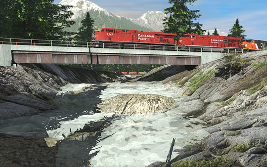 скриншот Trainz 2019 DLC - Canadian Rocky Mountains Ottertail to Castle Jct 2