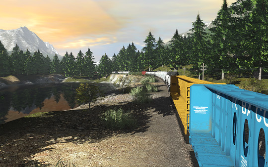 скриншот Trainz 2019 DLC - Canadian Rocky Mountains Ottertail to Castle Jct 3