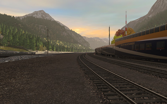 скриншот Trainz 2019 DLC - Canadian Rocky Mountains Ottertail to Castle Jct 4