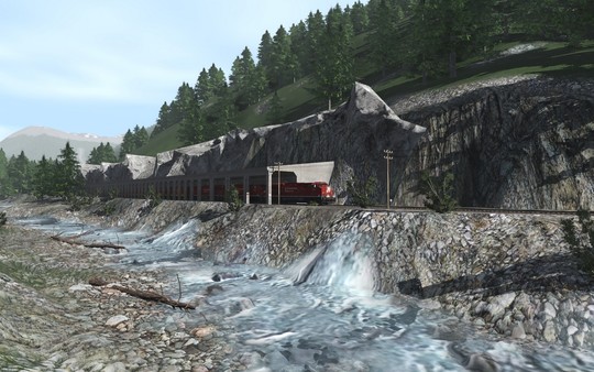 скриншот Trainz 2019 DLC - Canadian Rocky Mountains Viktor Lake to Ross Peak and Glacier 5