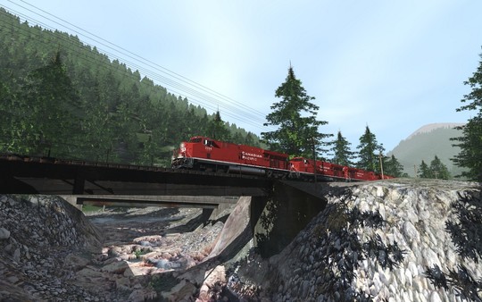 скриншот Trainz 2019 DLC - Canadian Rocky Mountains Viktor Lake to Ross Peak and Glacier 2