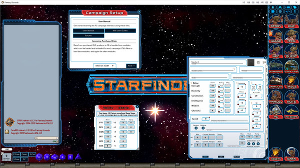 Screenshot of Fantasy Grounds Unity