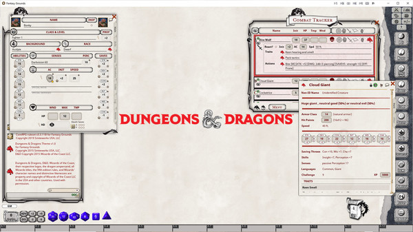 Screenshot of Fantasy Grounds Unity