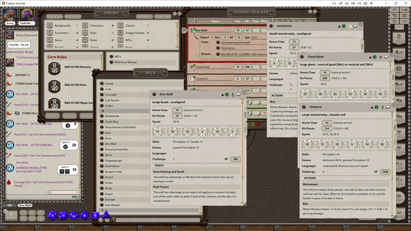Screenshot of Fantasy Grounds Unity