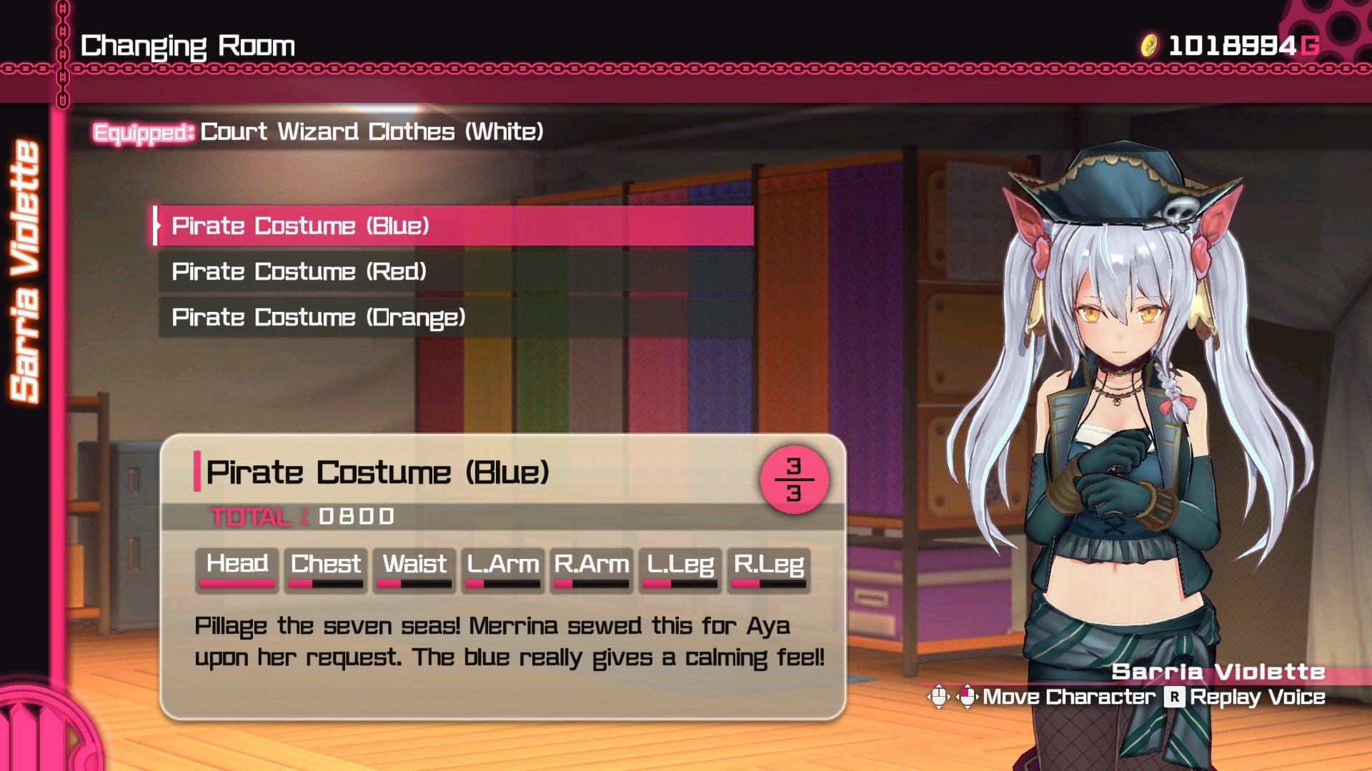 Bullet Girls Phantasia - Costume Set: Pirate Costumes screenshot screenshot 1