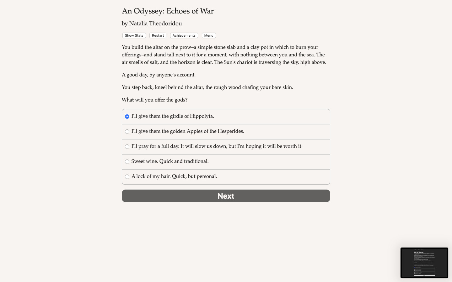 An Odyssey: Echoes of War Demo #5